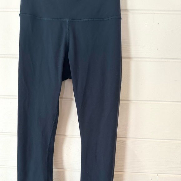 Lululemon Wunder Under High Rise Crop Leggings Full-On Luon 21" Nocturnal Teal 2 - Picture 7 of 12